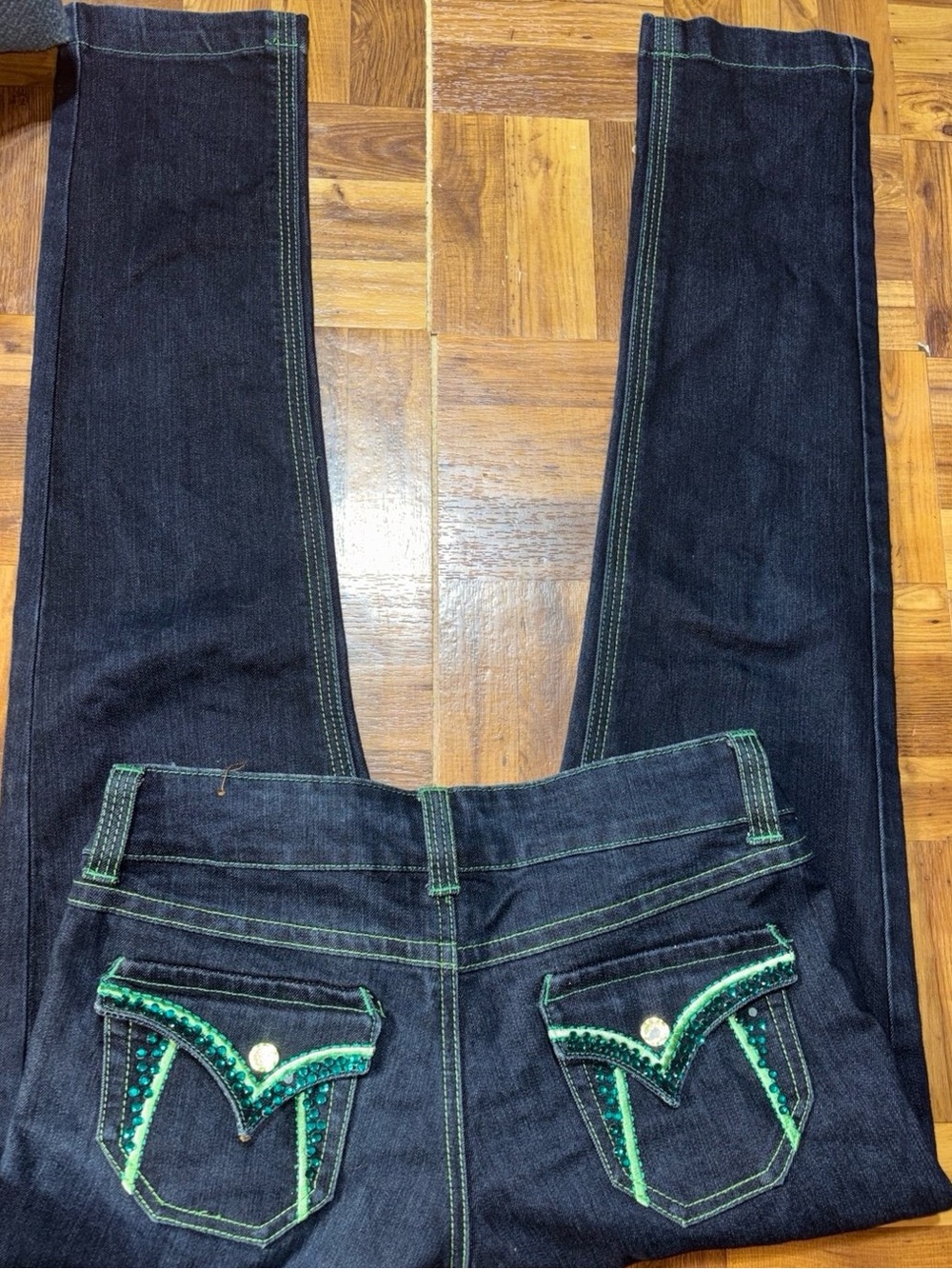Joujou Royale Y2K Embroidered jeans, Women’s size 10